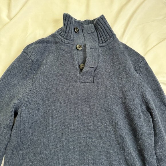 Distillery Apparel Navy Blue Mens Size Medium Sweater Knit Pull Over - Picture 6 of 15